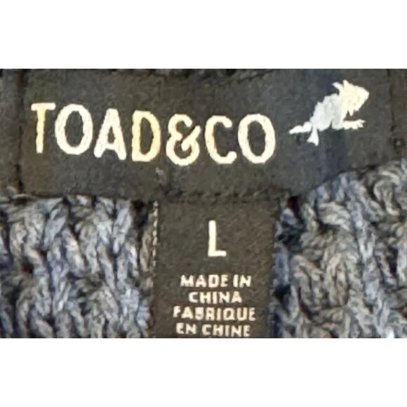 Toad And Company Blue Cardigan Grandpa Sweater Cozy Vibe Eco Fabric - Picture 2 of 16
